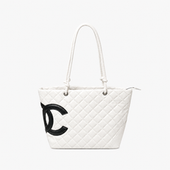 Elegant Leather CC Shopper Tote