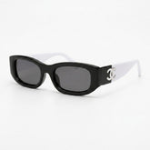 Slim Frame CC Contrast White Arms Sunglasses