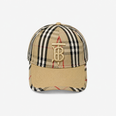 Brown Check Baseball Cap