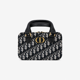 Vintage Black Canvas CD Crossbody Bag