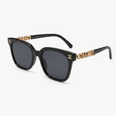 Fashion Black CC with Gold Detai Sunglasses