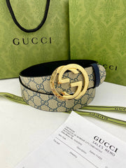 Beige Jacquard Waist Belt