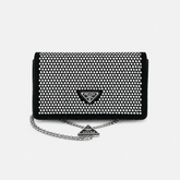 Crystal Embellished PR Mini Chain Bag
