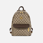 Brown Canvas Monogram GG Casual Backpack