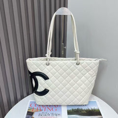 Elegant Leather CC Shopper Tote