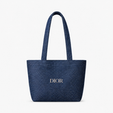Navy Denim Tote Bag