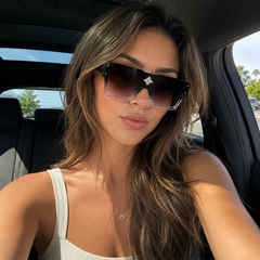 Oversized Gradient Shield Sunglasses