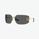 Fashion Rimless Dark Lenses Sunglasses