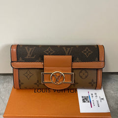 Leather Monogram Wallet