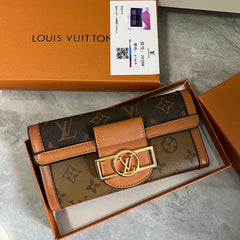 Leather Monogram Wallet