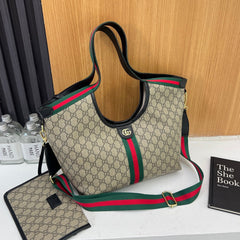 Canvas GG Tote Bag with Mini Pouch