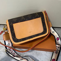 Brown Monogram Leather Bag