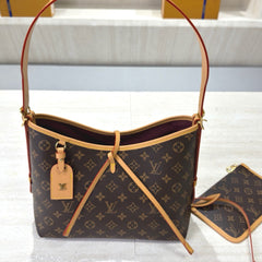 Leather Shoulder Bag Set
