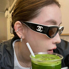 Vintage Sporty CC  Wide Temples Sunglasses