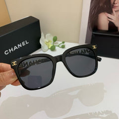 Fashion Black CC with Gold Detai Sunglasses