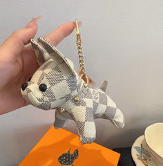 Checkered Puppy Bag Accessory