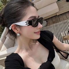 Slim Frame CC  Contrast White Arms Sunglasses