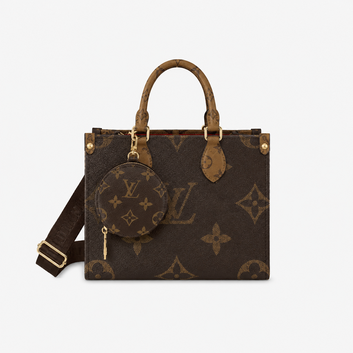 Classic Dual-Color Leather Tote Bag
