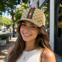 Stripe Casual GG  Baseball Hat