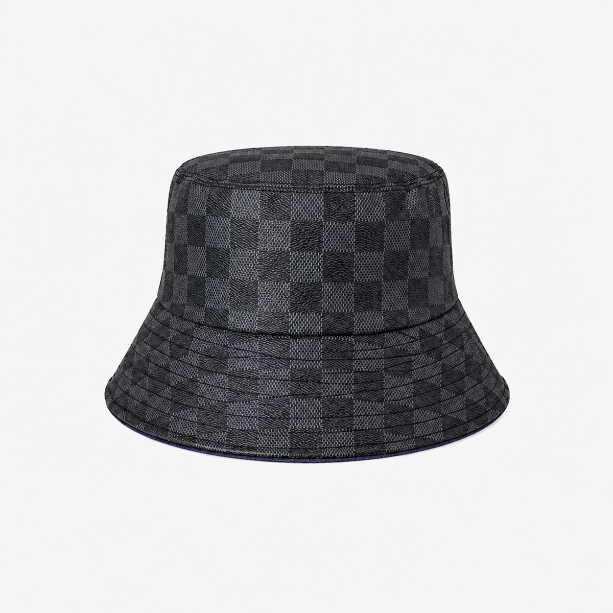 Check Canvas Travel Bucket Hat