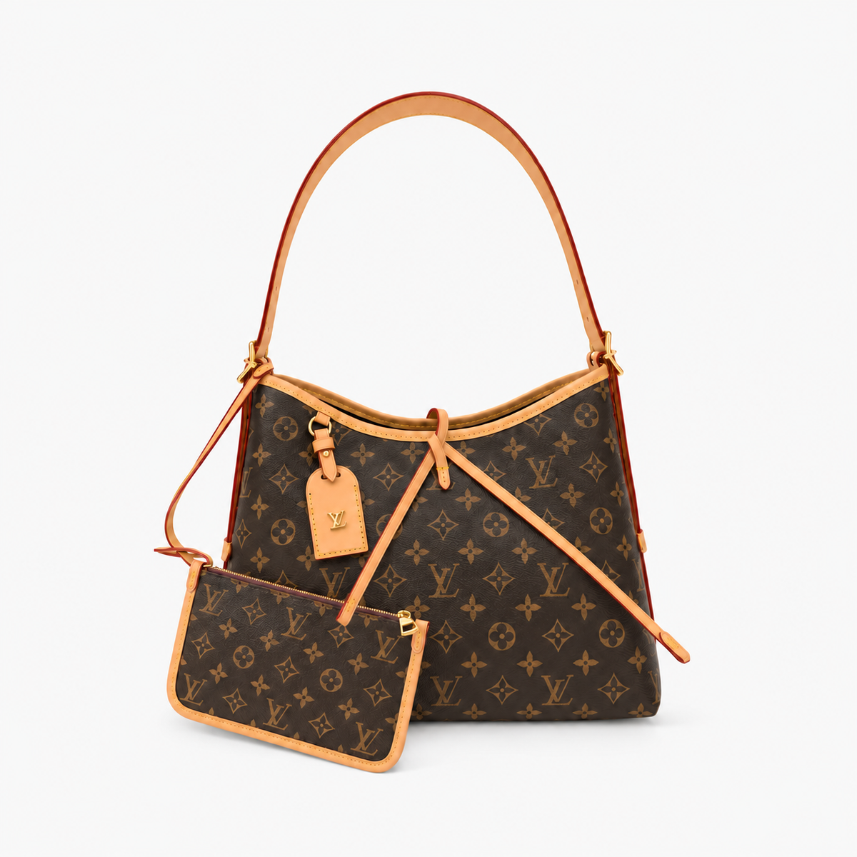 Leather Shoulder Bag Set