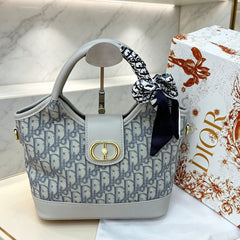 Gray CD Monogram Travel Handbag