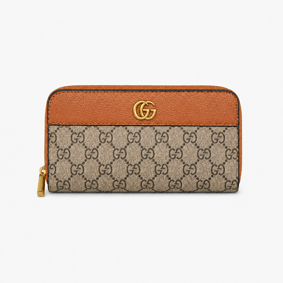 Leather GG  Long Zip Wallet