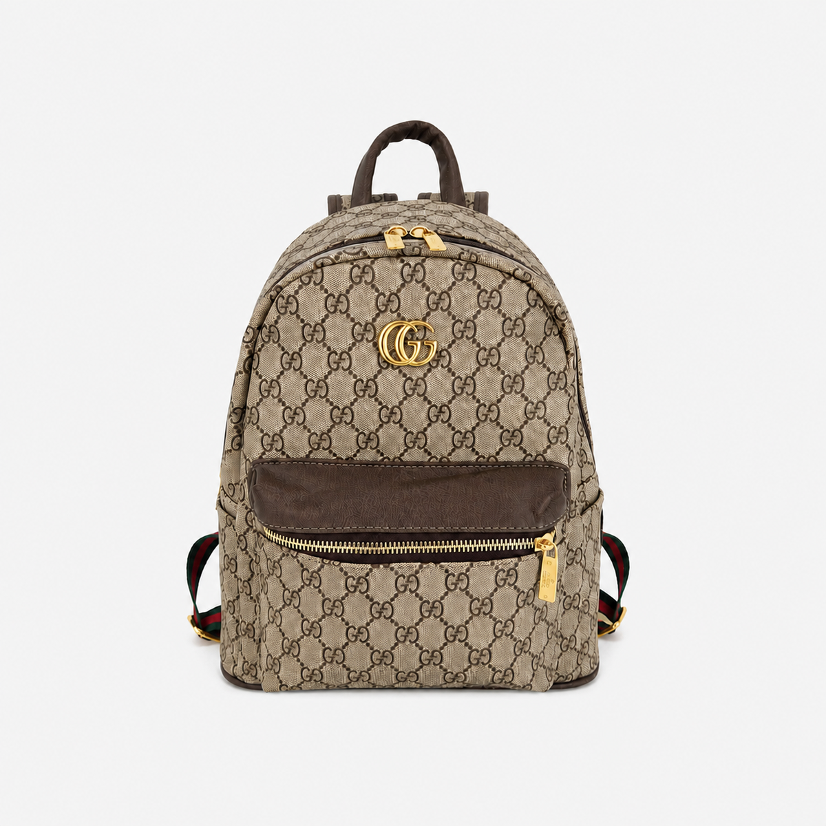 Brown  Canvas Monogram GG Casual Backpack