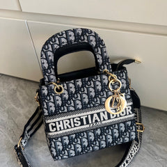 Canvas Top Handle Crossbody Bag