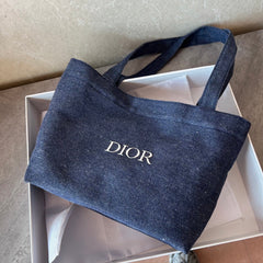 Navy Denim  Tote Bag