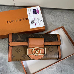 Leather Monogram Wallet