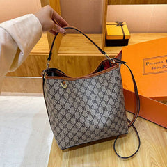Leather GG Monogram Shoulder Bag
