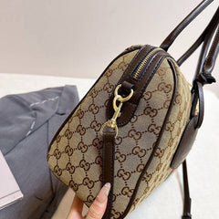 Brown Canvas GG Monogram Tote Bag