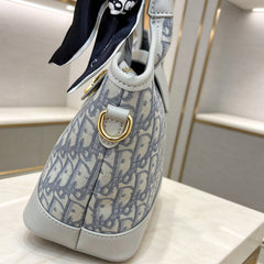 Gray CD Monogram Travel Handbag