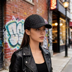 Monogram Black Casual Hat