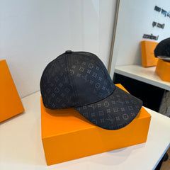 Monogram Black Casual Hat