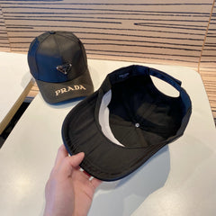 Black PR Curved Brim Travel  Hat