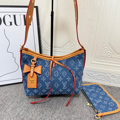 Blue Coated  Handbag